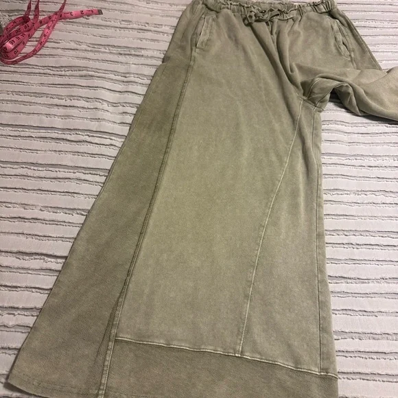 Three Bird Nest Sage Green Wide Leg Pant - Picture 8 of 8